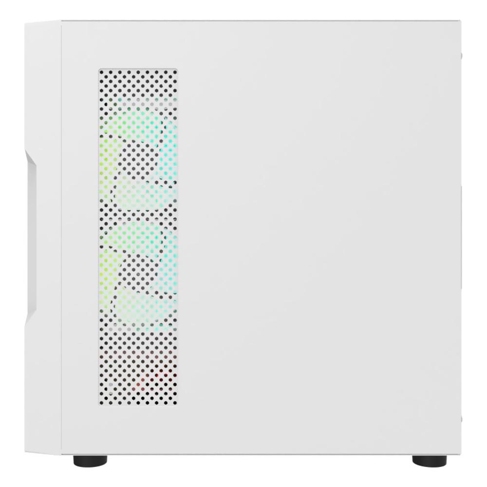 Gabinete Gamer darkFlash DK431 Glass ATX / 4 Cooler / ARGB - Branco