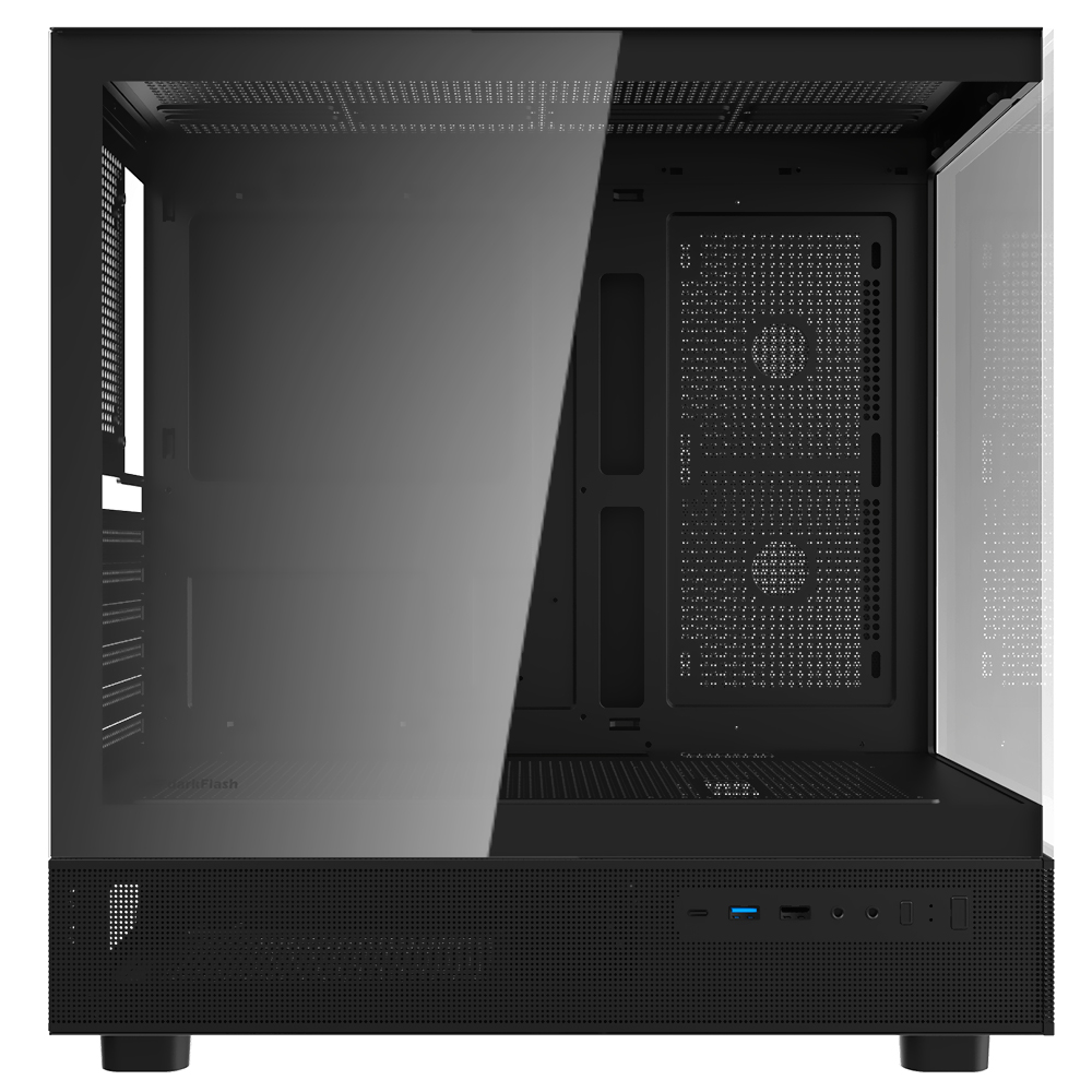 Gabinete Gamer darkFlash DPX90 ATX / 3 Cooler / ARGB - Preto