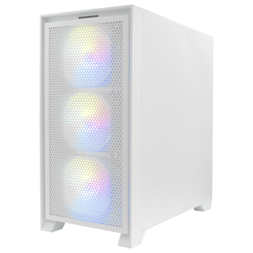 Gabinete Gamer darkFlash DRX70 Mesh Mid Tower / 4 Cooler / ARGB - Branco