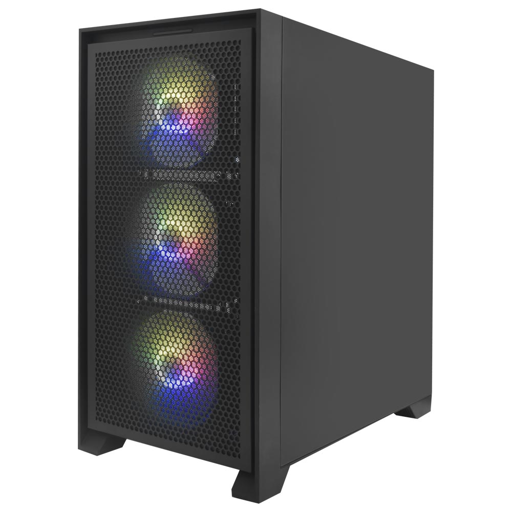 Gabinete Gamer darkFlash DRX70 Mesh Mid Tower / 4 Cooler / ARGB - Preto