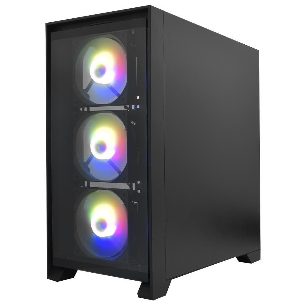 Gabinete Gamer darkFlash DRX70 Mid Tower / 4 Cooler / ARGB - Preto