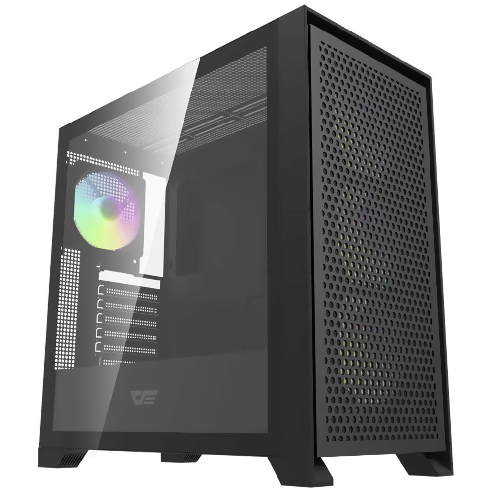 Gabinete Gamer darkFlash DRX90 MESH+FAN Mid Tower / 4 Cooler / ARGB - Preto