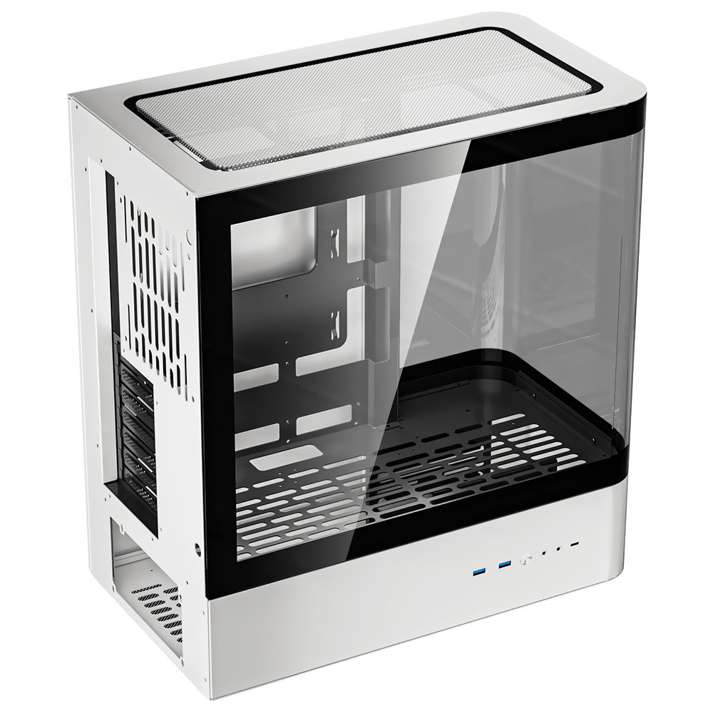 Gabinete Gamer DarkFlash HM1 Art Ultra ATX - Branco