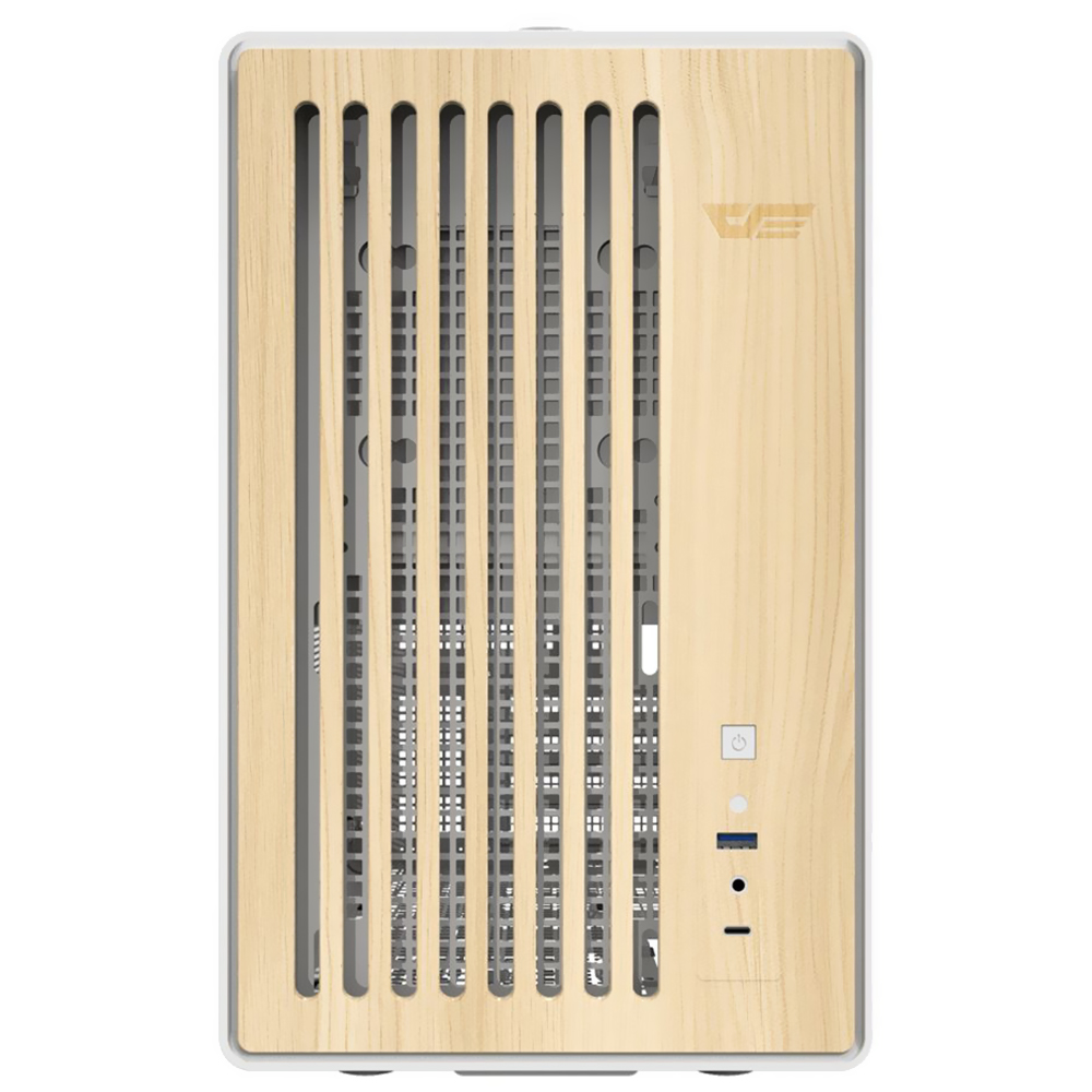 Gabinete Gamer darkFlash WD200 Wood Edition Micro ATX - Branco