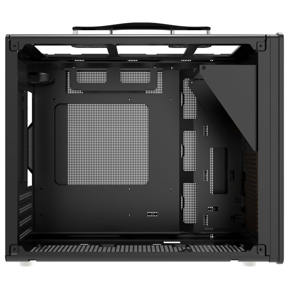 Gabinete Gamer darkFlash WD200 Wood Edition Micro ATX - Preto