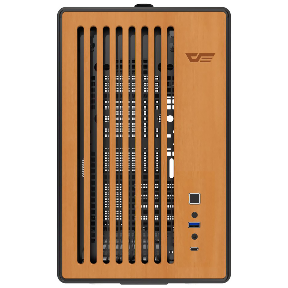 Gabinete Gamer darkFlash WD200 Wood Edition Micro ATX - Preto