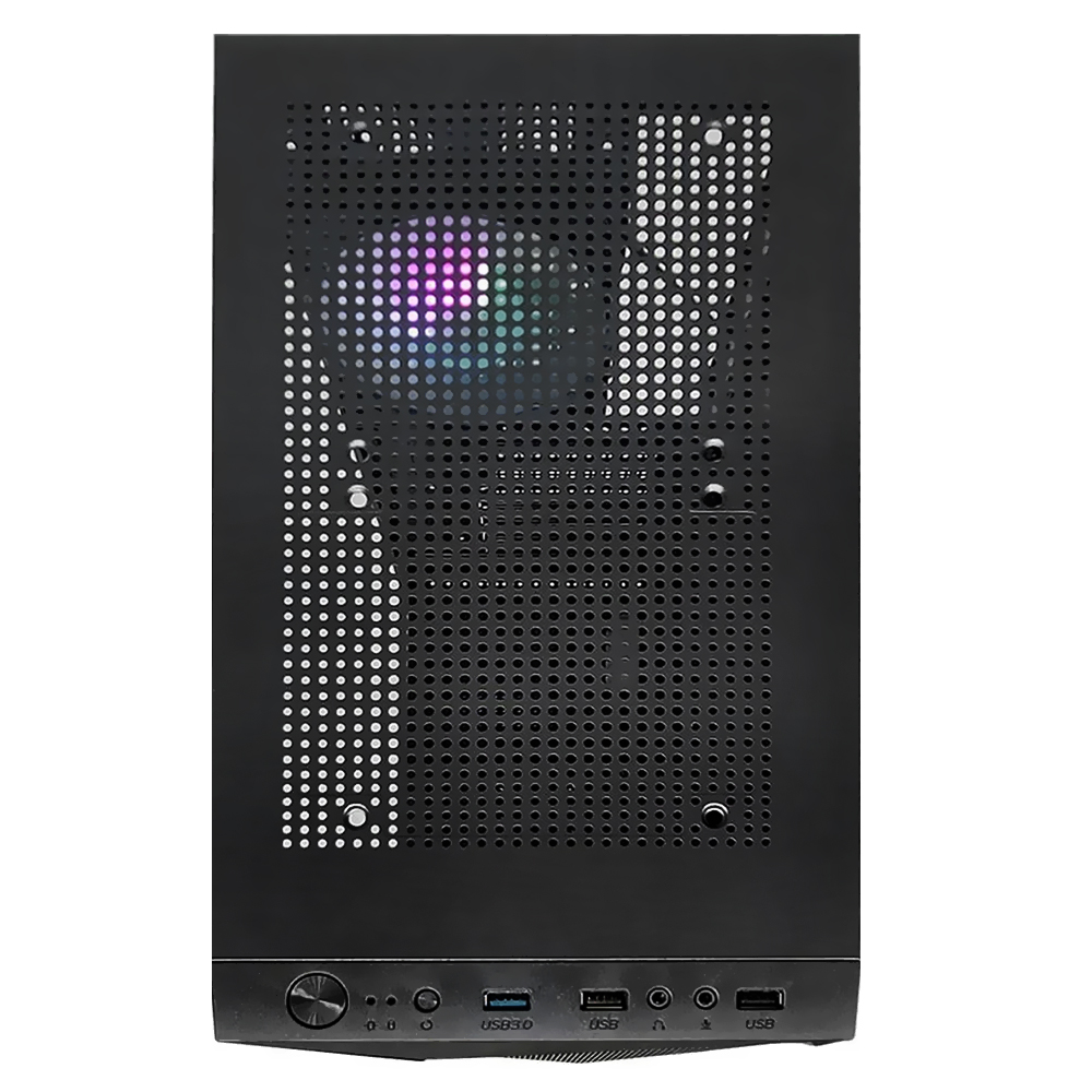 Gabinete Gamer Duex DX305M Mid Tower / 4 Cooler / RGB - Preto