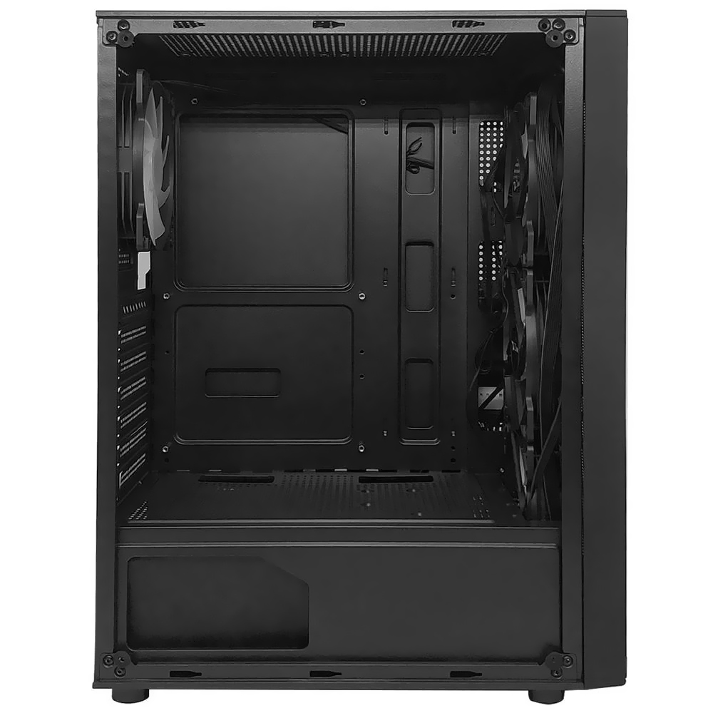 Gabinete Gamer Duex DX305M Mid Tower / 4 Cooler / RGB - Preto