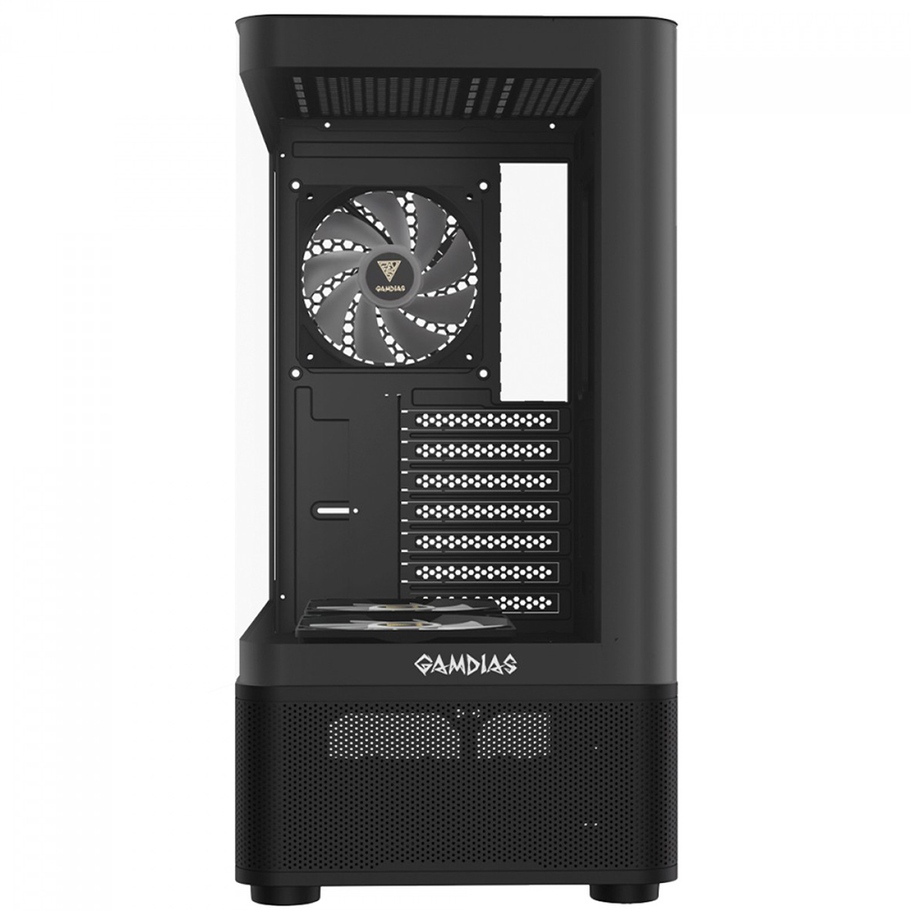 Gabinete Gamer Gamdias Atlas E2 CG Mid Tower / 3 Cooler / ARGB - Preto