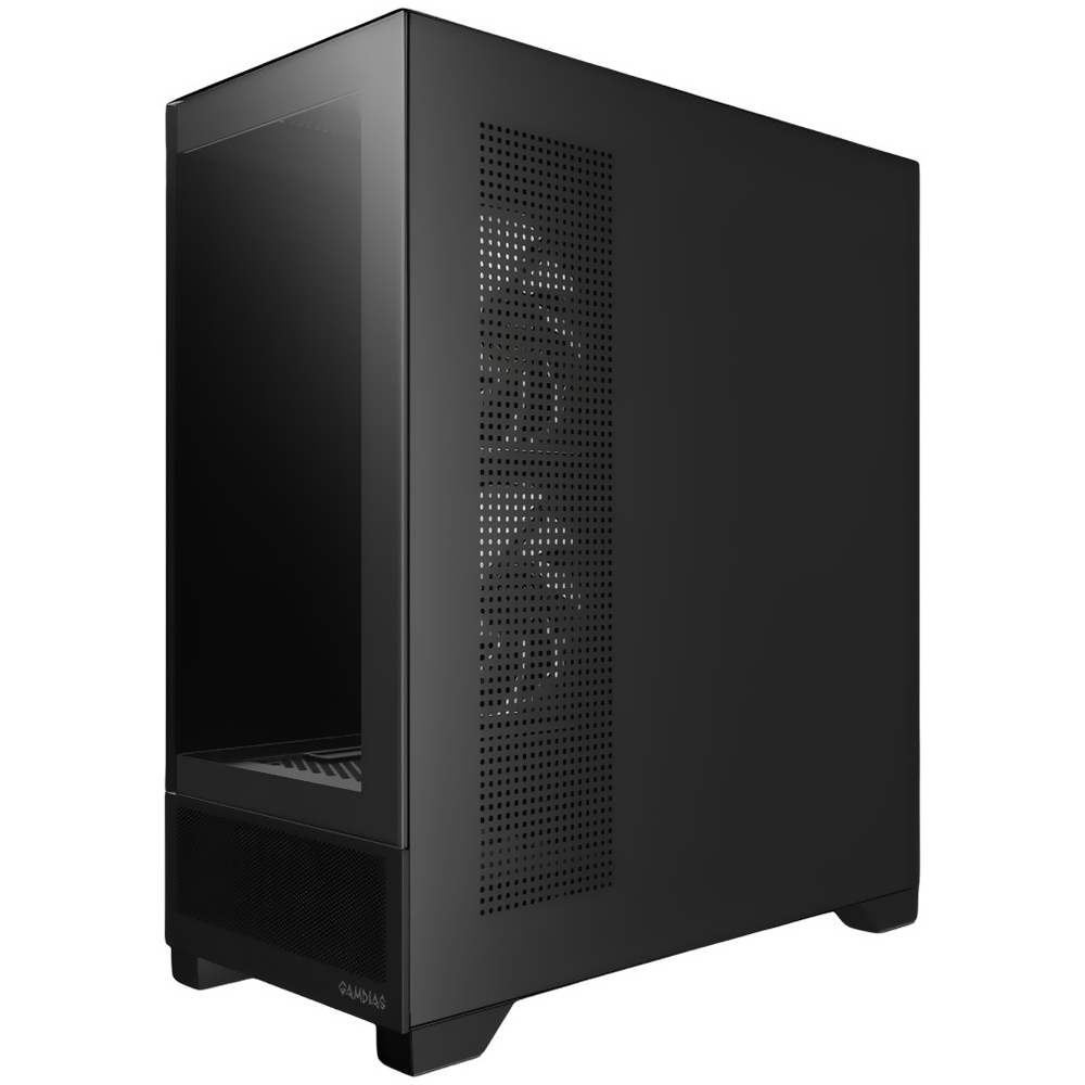 Gabinete Gamer Gamdias Atlas M1 Mid Tower / 3 Cooler / ARGB - Preto