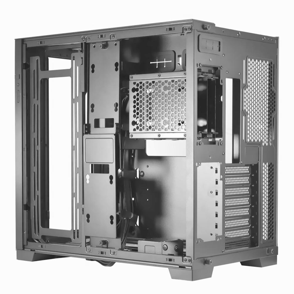 Gabinete Gamer Lian Li 011 Dynamic Evo 011DEG Mid Tower / RGB - Cinza