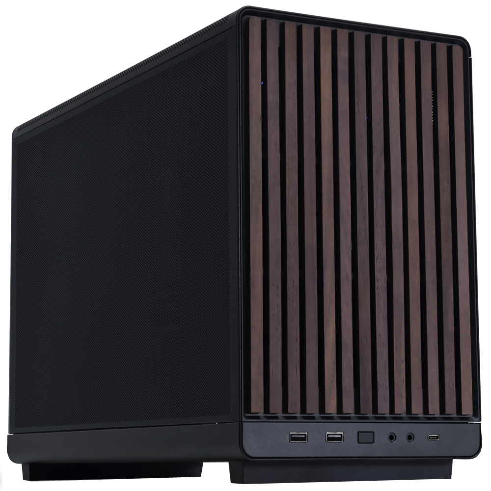 Gabinete Gamer Lian Li A3-MATX-WD Micro ATX - Preto (Edição Madeira)