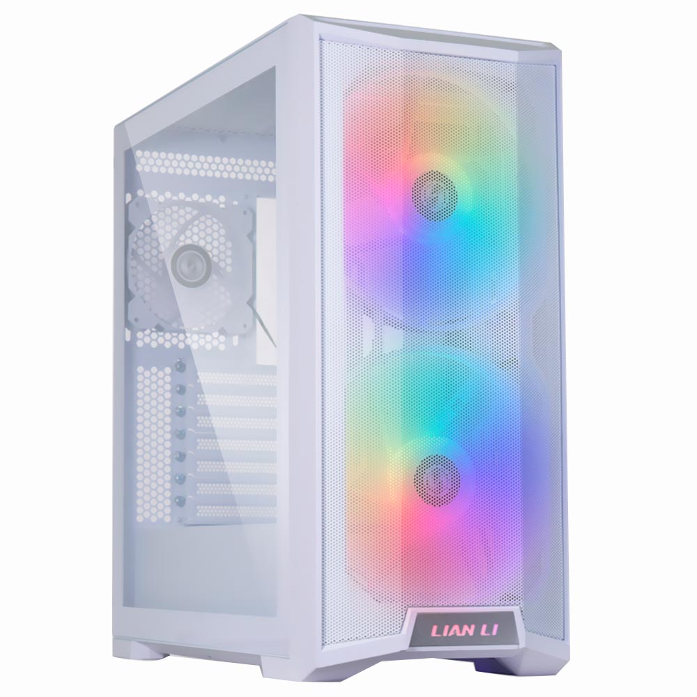 Gabinete Gamer Lian Li Lancool 215W ATX / 2 Cooler / ARGB - Branco