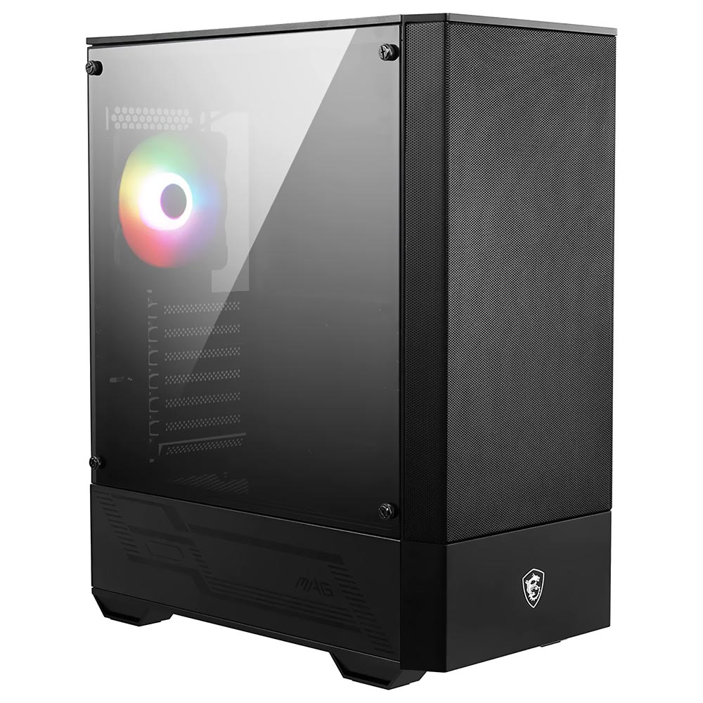 Gabinete Gamer MSI MAG Forge 111R Mid Tower / 1 Cooler / ARGB - Preto