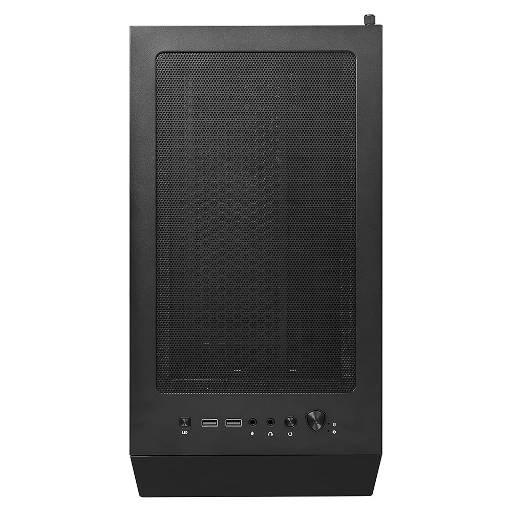 Gabinete Gamer MSI MAG Forge 111R Mid Tower / 1 Cooler / ARGB - Preto