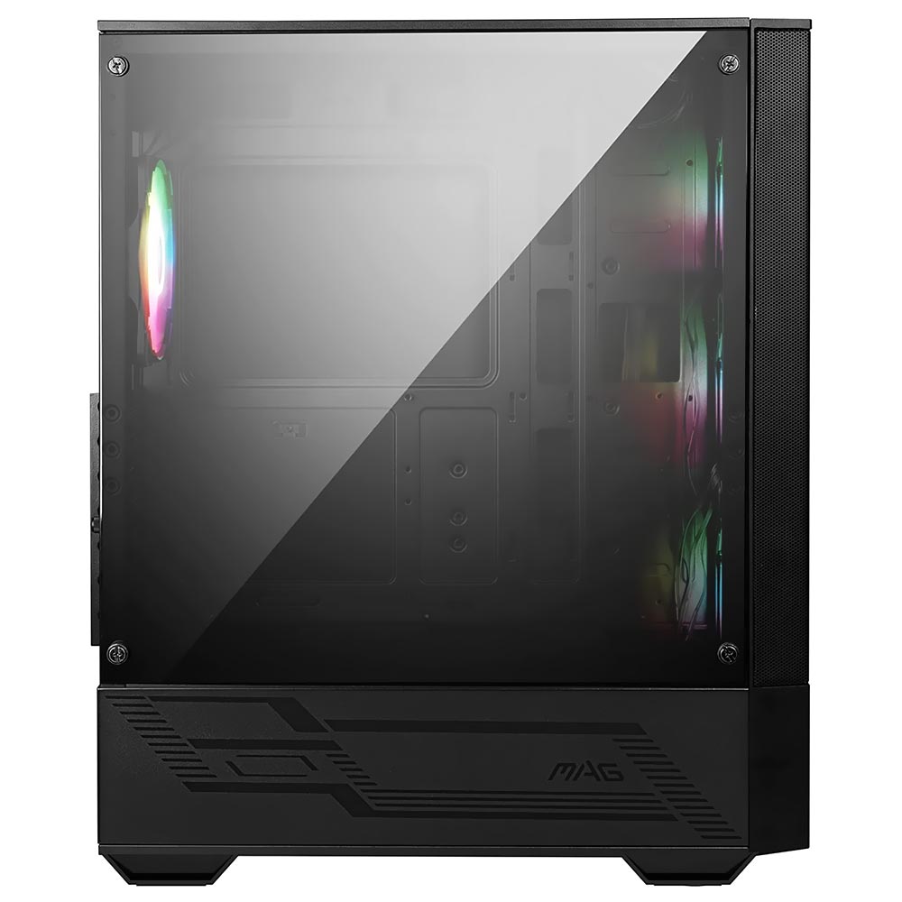 Gabinete Gamer MSI MAG Forge 112R Mid Tower / 4 Cooler / ARGB - Preto
