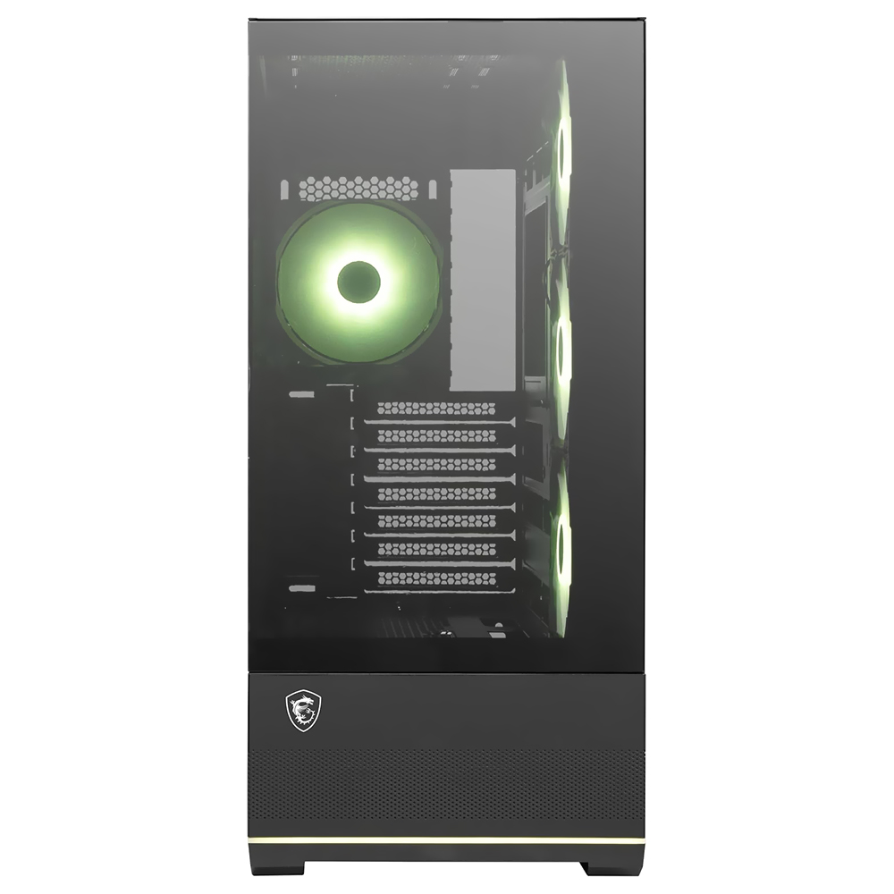 Gabinete Gamer MSI Mag Pano 110R PZ Micro ATX / 4 Cooler / ARGB - Preto
