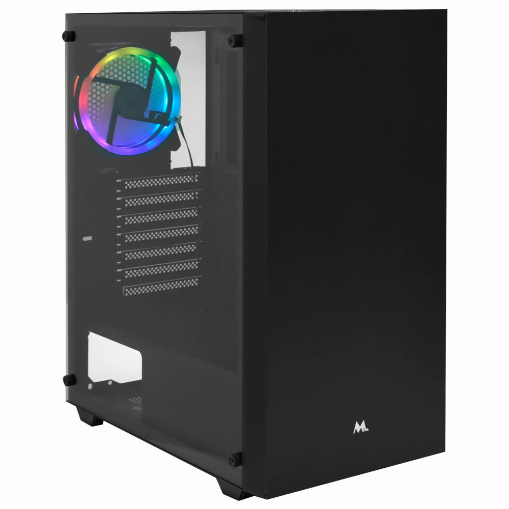 Gabinete Gamer Mtek MK2603 Mid Tower / 1 Cooler RGB - Preto