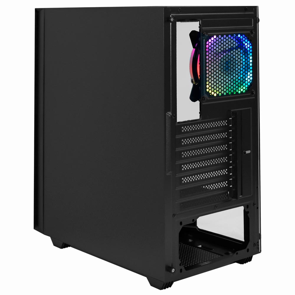 Gabinete Gamer Mtek MK2605 Mid Tower / 1 Cooler RGB - Preto