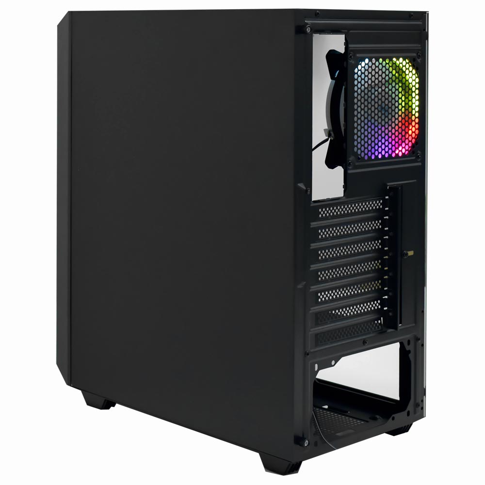 Gabinete Gamer Mtek MK2606 Mid Tower / 1 Cooler RGB - Preto