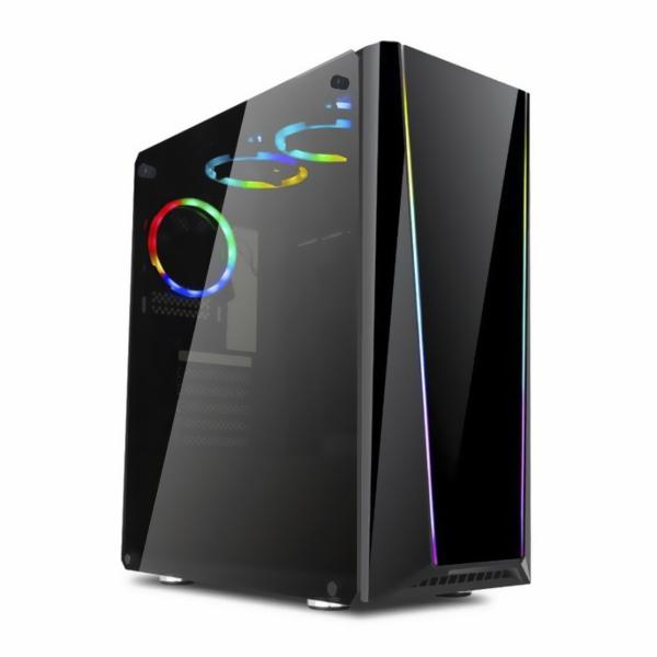 Gabinete Gamer Redragon Tailgate GC-702 Mid Tower / 5 Cooler / RGB - Preto 