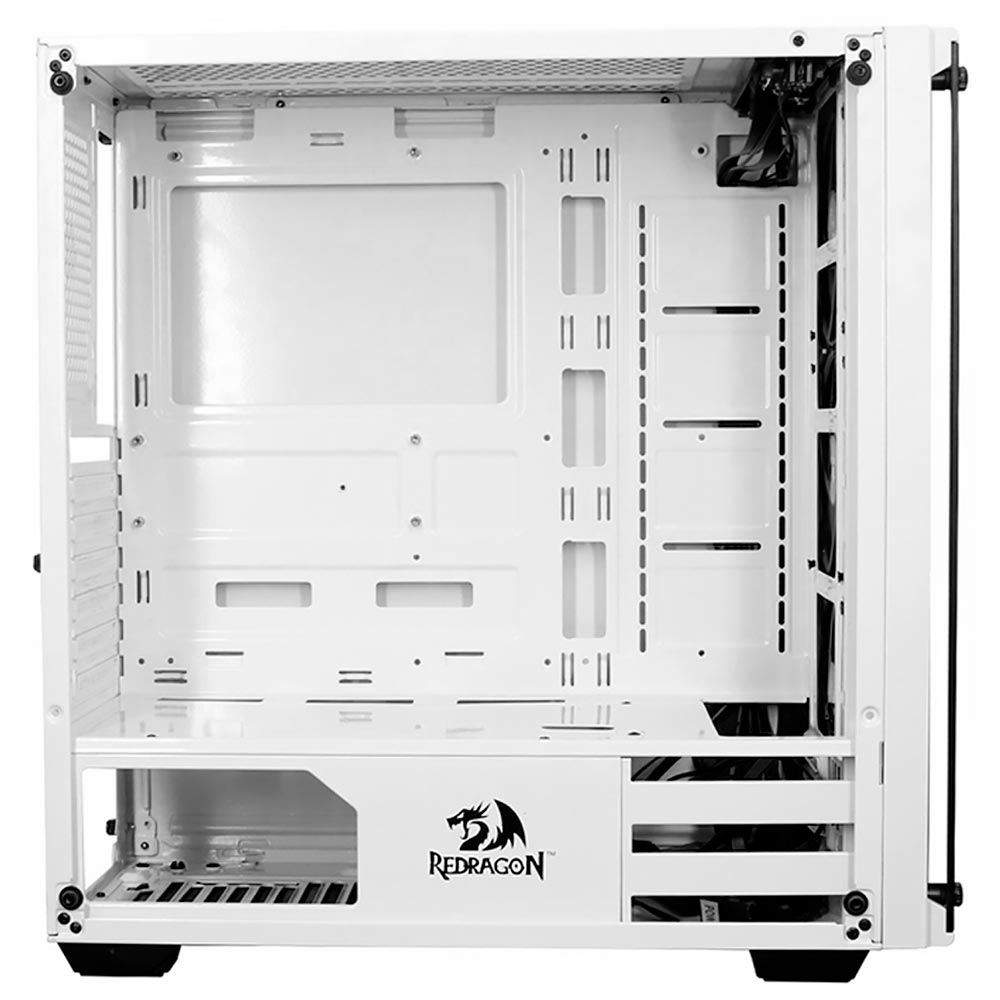 Gabinete Gamer Redragon Wheeljack GC-606WH-3RGB Mid Tower / 3 Cooler / RGB - Branco