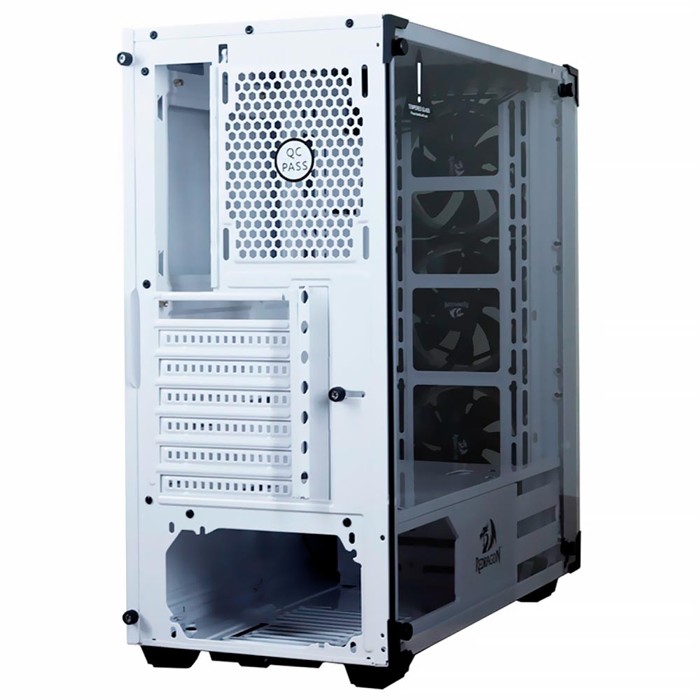 Gabinete Gamer Redragon Wheeljack GC-606WH-3RGB Mid Tower / 3 Cooler / RGB - Branco