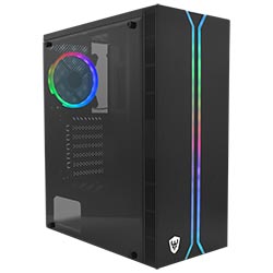 Gabinete Gamer Satellite 1100K ATX / 1 Cooler / RGB - Preto