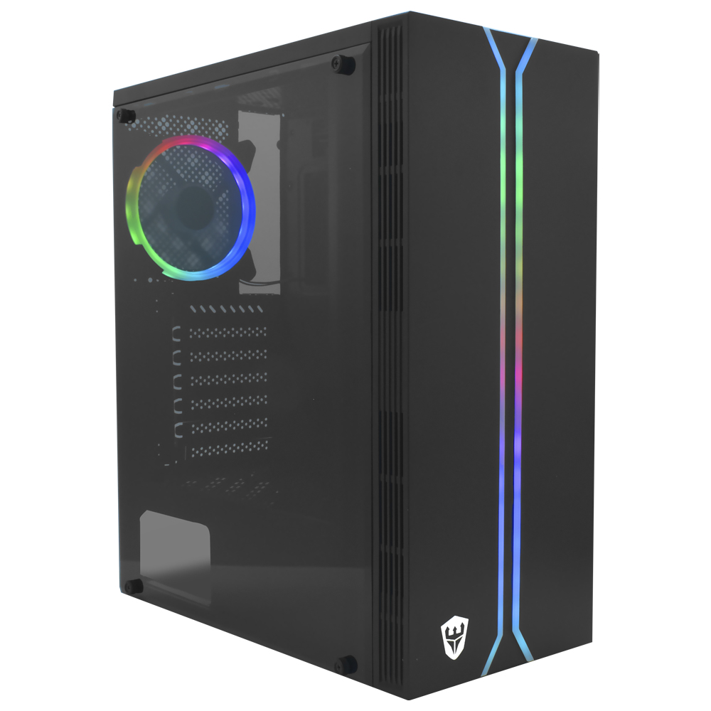 Gabinete Gamer Satellite 1100K ATX / 1 Cooler / RGB - Preto