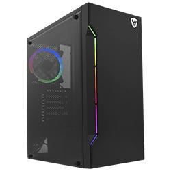 Gabinete Gamer Satellite 1101K ATX / 1 Cooler / RGB - Preto