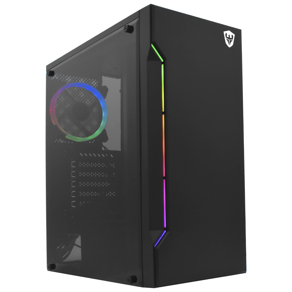 Gabinete Gamer Satellite 1101K ATX / 1 Cooler / RGB - Preto