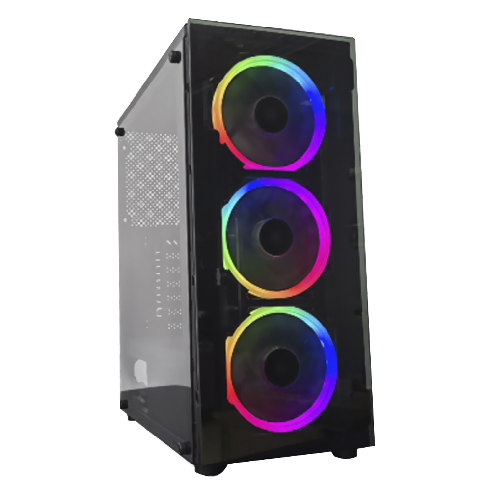 Gabinete Gamer Satellite 1300K ATX / 3 Cooler / RGB - Preto