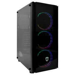 Gabinete Gamer Satellite K873 Mid Tower / 3 Cooler - Preto