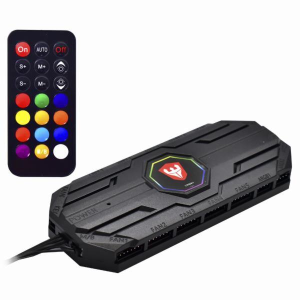 Gabinete Gamer Satellite K888 / 3 Cooler / RGB - Preto