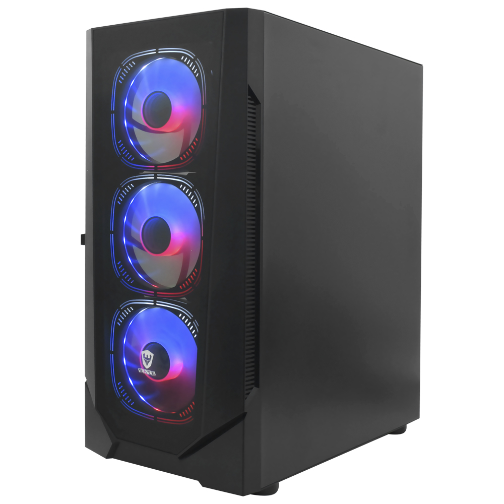 Gabinete Gamer Satellite K889 ATX / 4 Cooler / ARGB - Preto