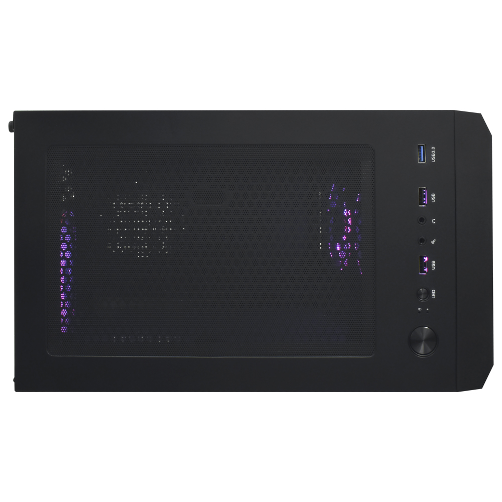 Gabinete Gamer Satellite K889 ATX / 4 Cooler / ARGB - Preto