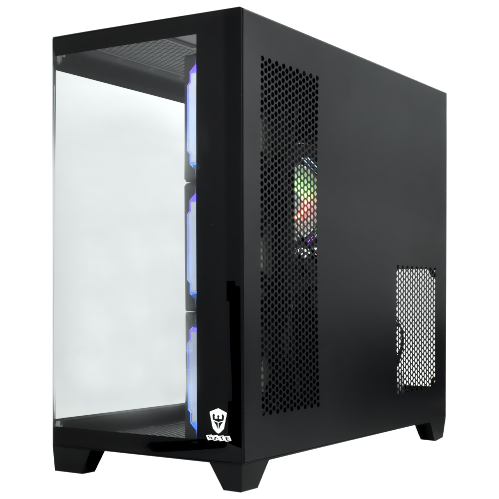 Gabinete Gamer Satellite K902 ATX / 4 Cooler / ARGB - Preto