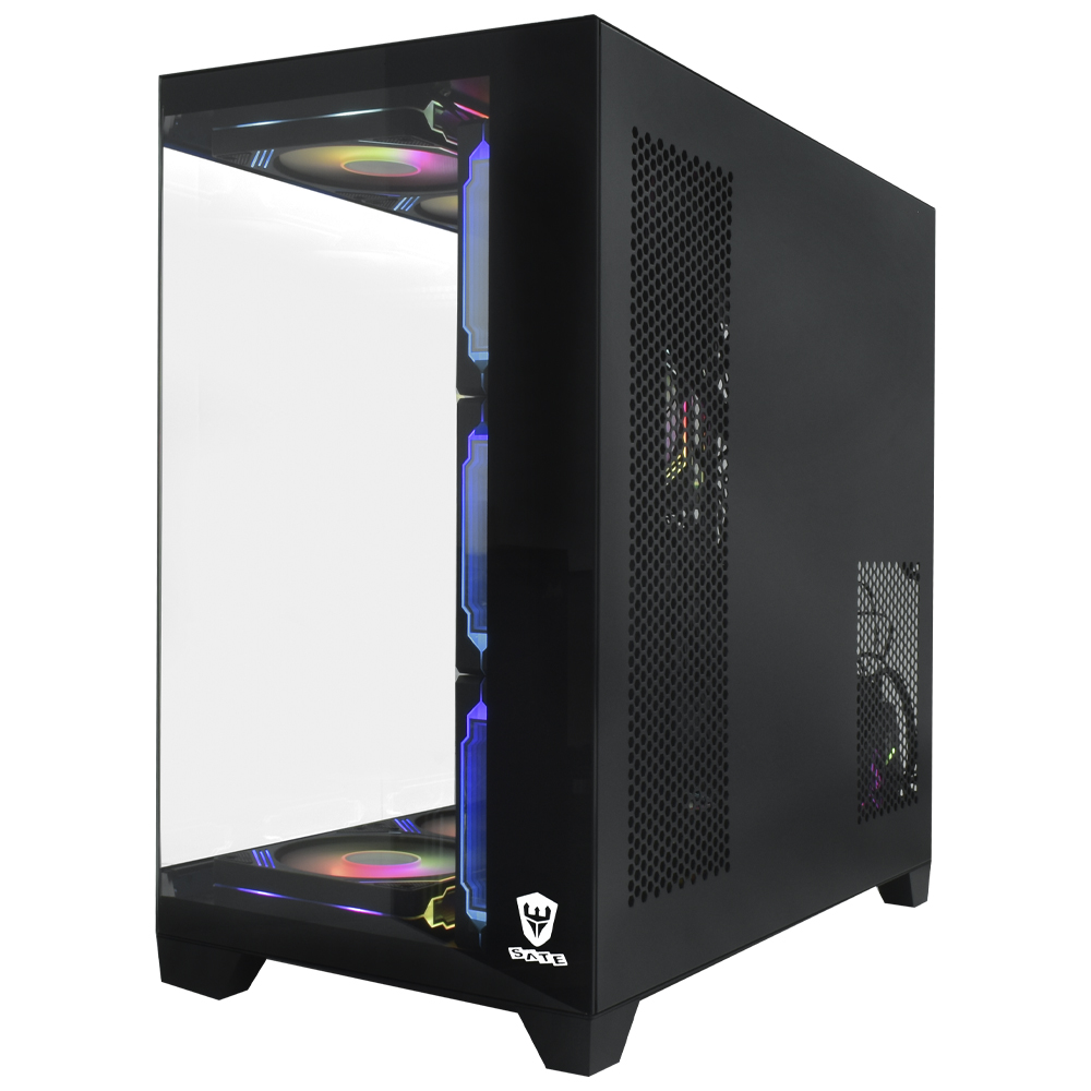 Gabinete Gamer Satellite K904 ATX / 10 Cooler / ARGB - Preto