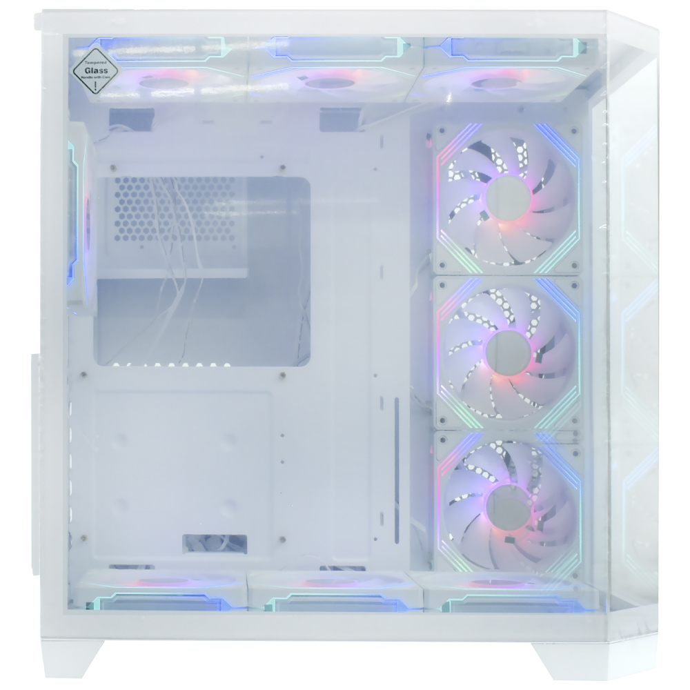Gabinete Gamer Satellite K905 / 10 Cooler / ARGB - Branco