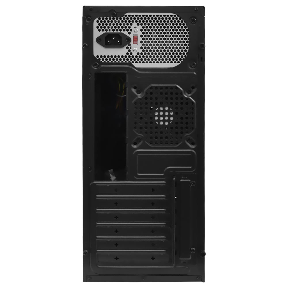 Gabinete Kit Columbia 3095B Fonte 250W / Speaker / Mouse / Teclado português - espanhol - Preto