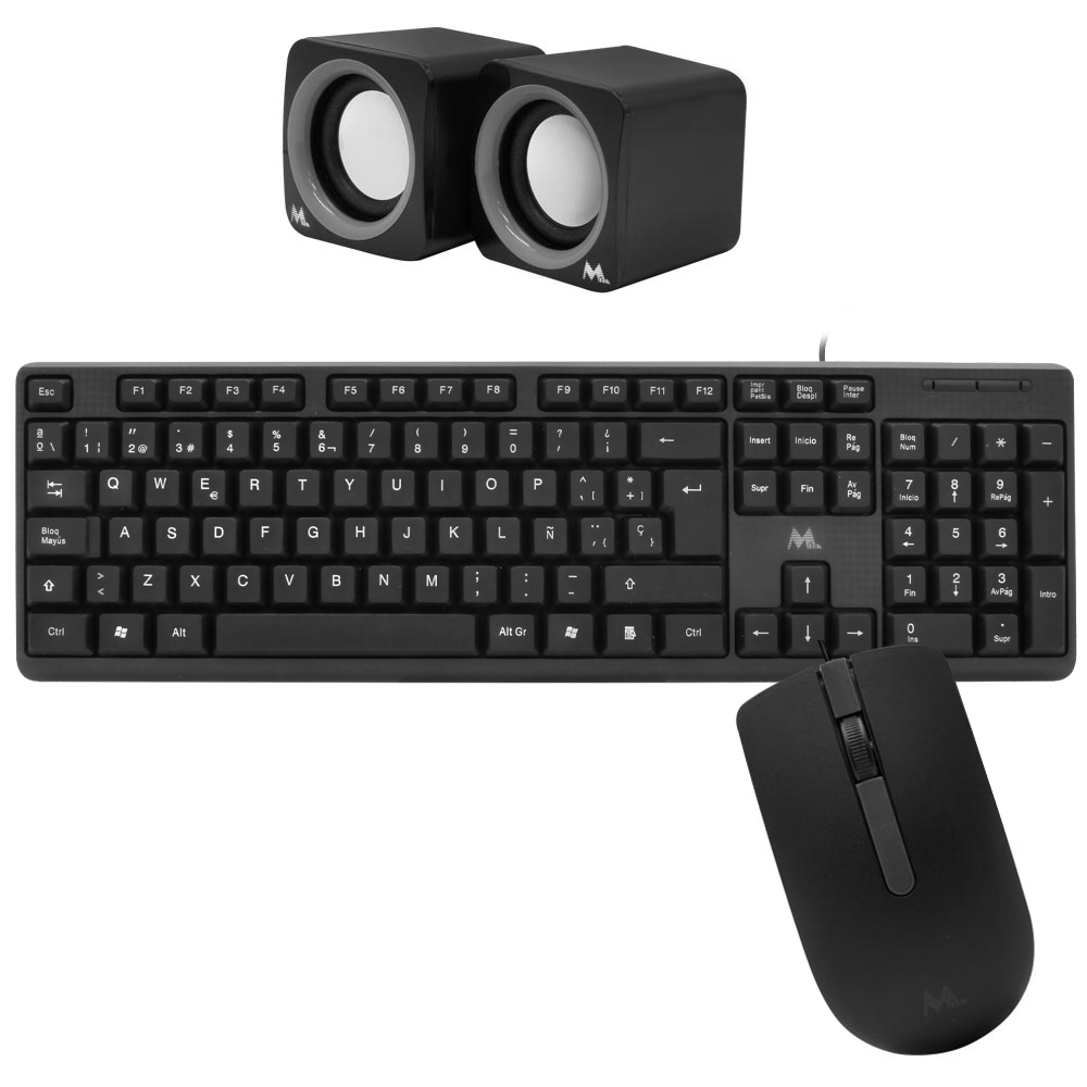 Gabinete Kit Mtek DK04 Fonte 500W / Speaker / Mouse / Teclado espanhol - Preto