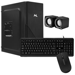 Gabinete Kit Mtek DK07 Fonte 500W / Speaker / Mouse / Teclado espanhol - Preto
