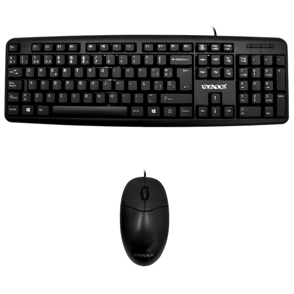 Gabinete Kit Satellite K731 Fonte / Mouse / Teclado Espanhol - Preto