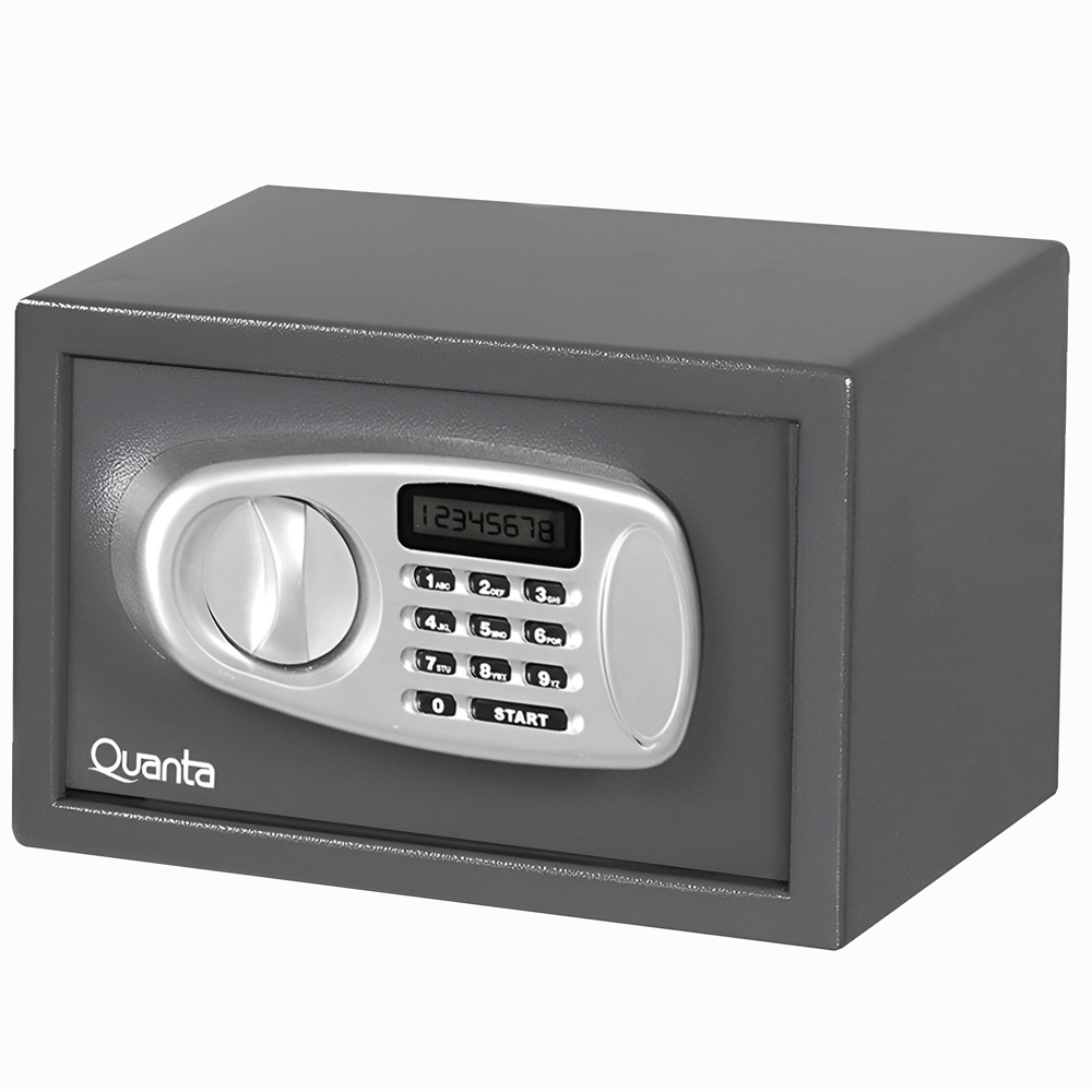 Cofre Digital Quanta QTCOF16 - Cinza