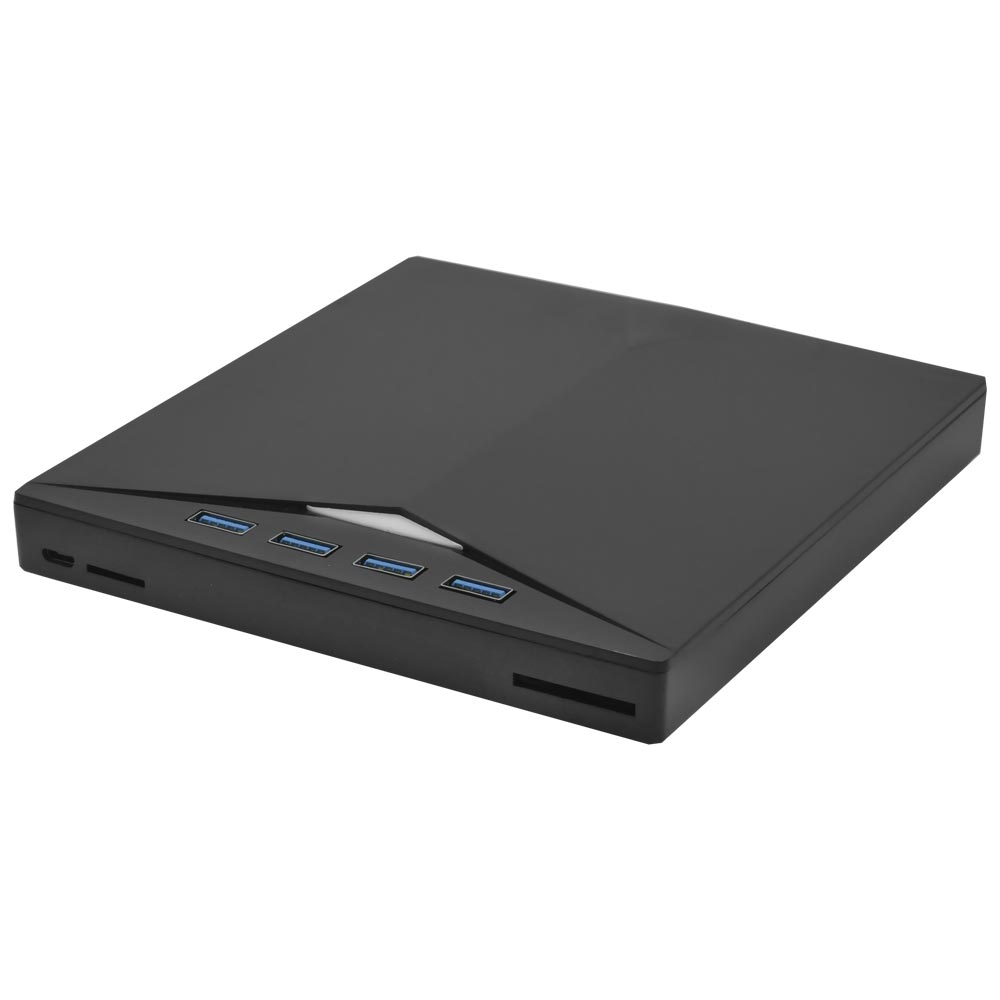 Gravador de DVD Externo Multi-Function / 4 USB 3.0 - Preto