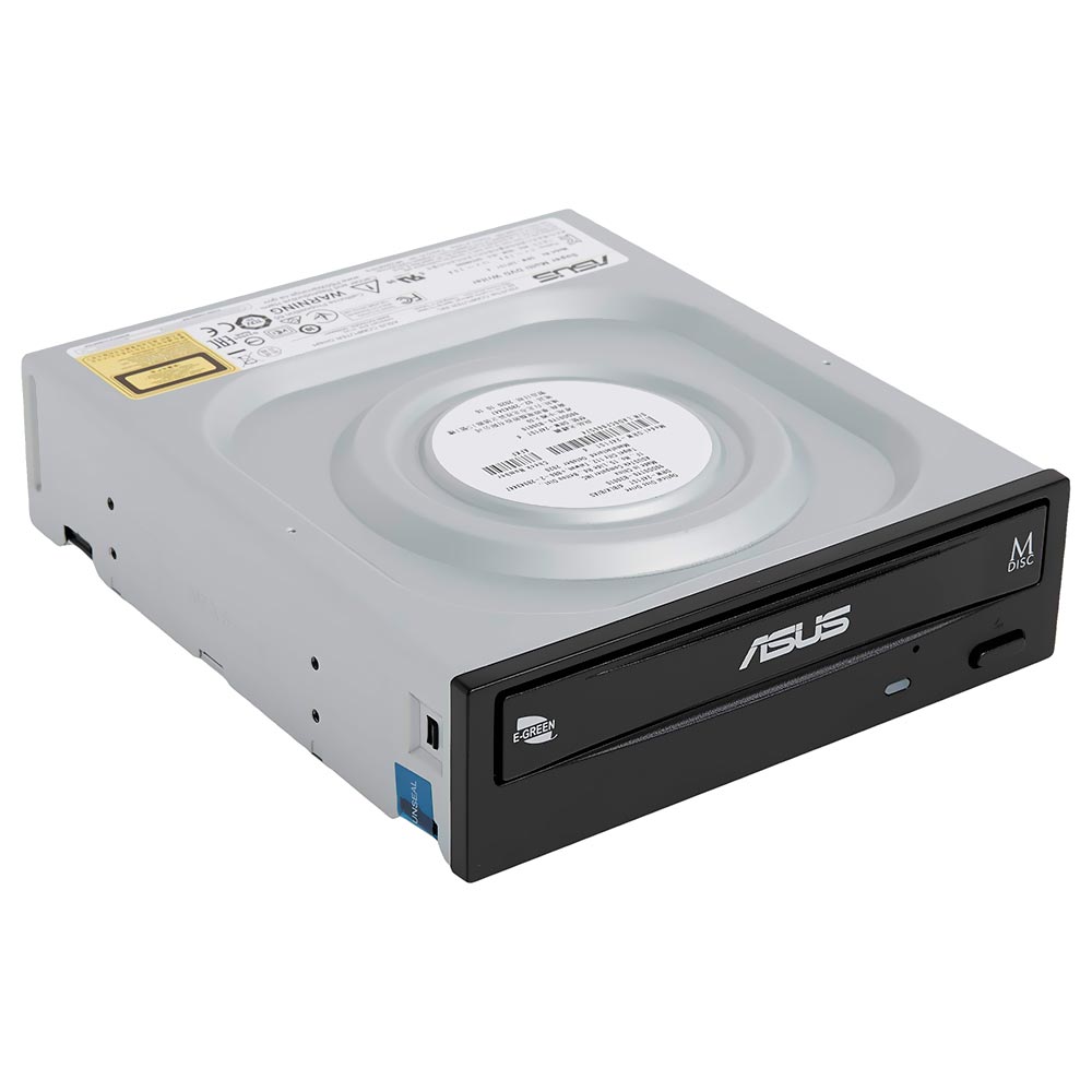 Gravador de DVD-R/RW Asus DRW-24F1MT 24X SATA OEM - Preto