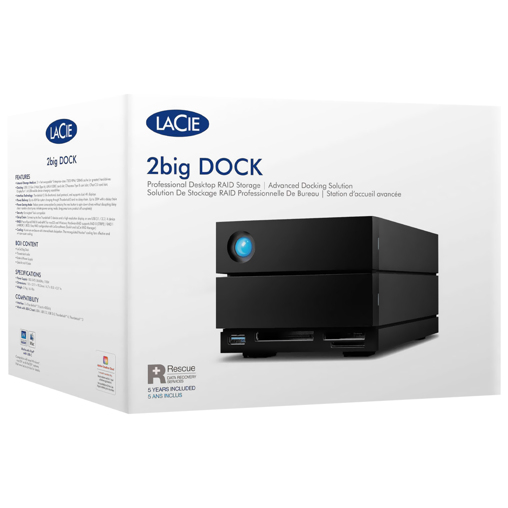 HD Externo Lacie 36TB 2BIG Dock 7200RPM - STLG36000400