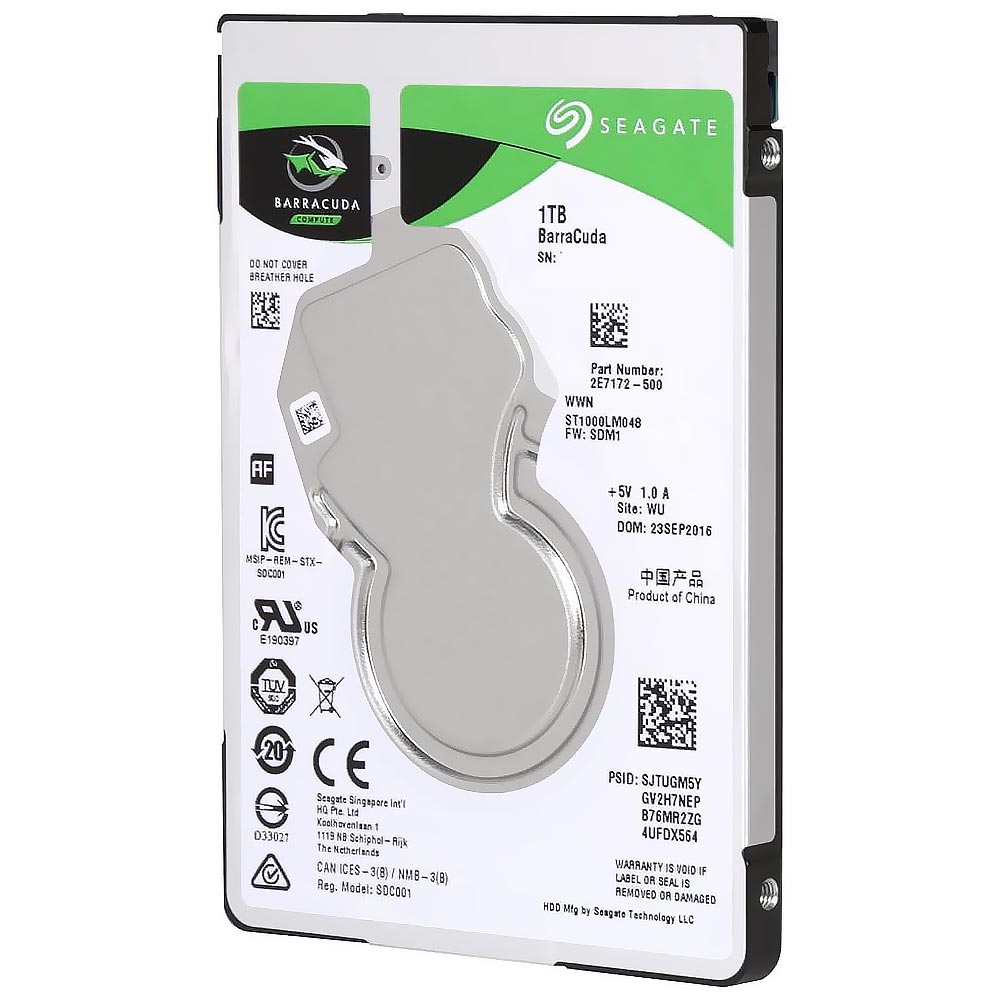 HD para Notebook Seagate 1TB BarraCuda 2.5" SATA 3 - ST1000LM048