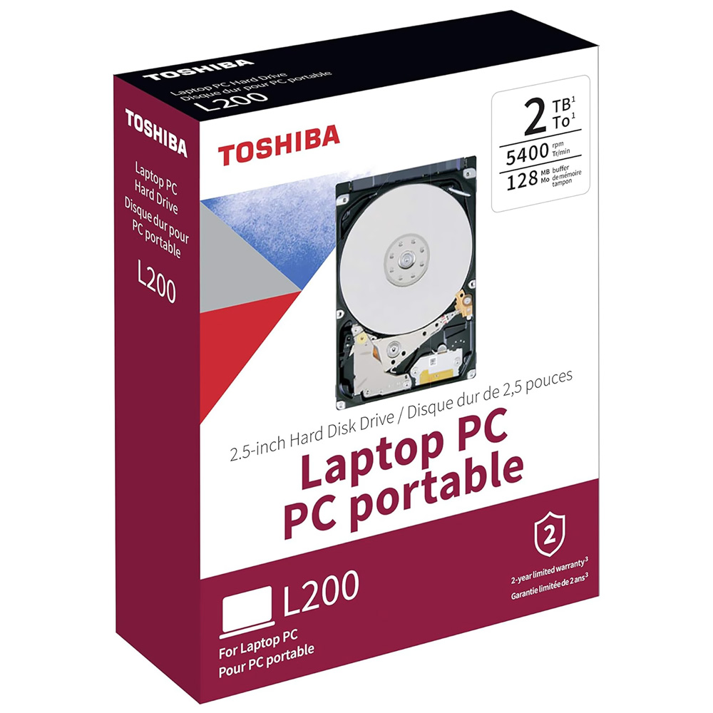 HD para Notebook Toshiba 2TB 2.5" SATA 2 - HDWL120XZSTA