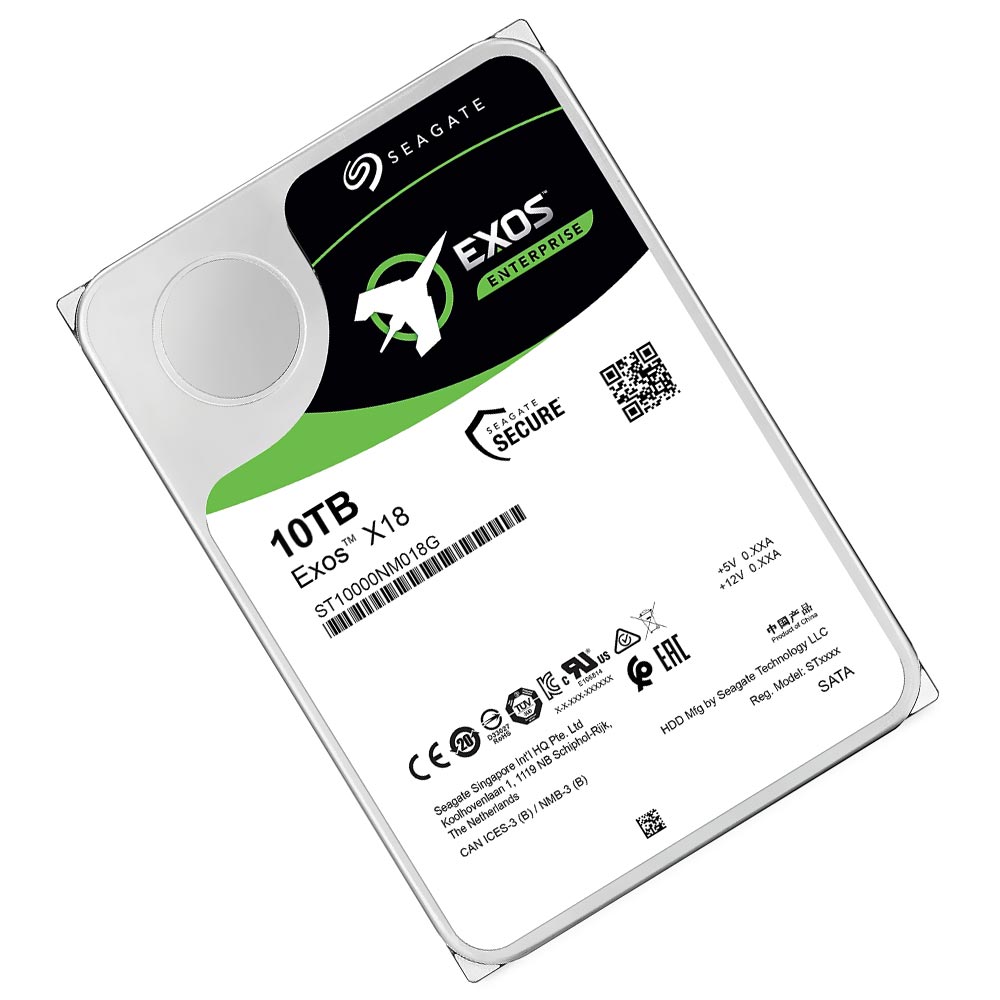 HD Seagate 10TB Exos X18 Enterprise 3.5" SATA 3 7200RPM - ST10000NM018G